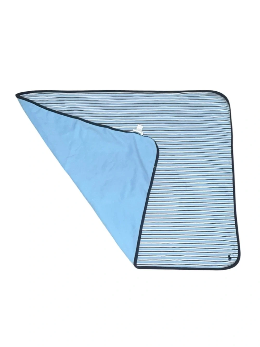 Ralph Lauren Baby Suffield Blue Rugby-Stripe Blanket